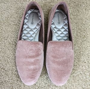 Birdies pink velvet starling loafer size 7